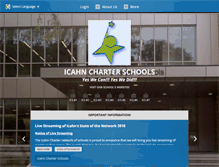 Tablet Screenshot of icahncharterschools.org